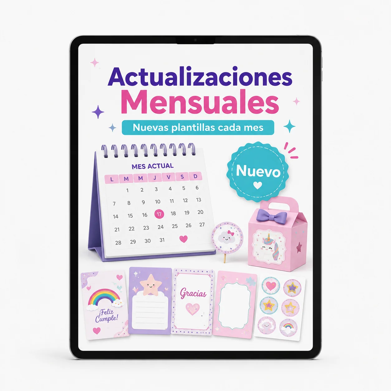 Mockup del bono Actualizaciones Mensuales