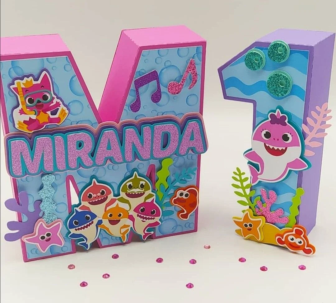 Letra y número 3D personalizados
