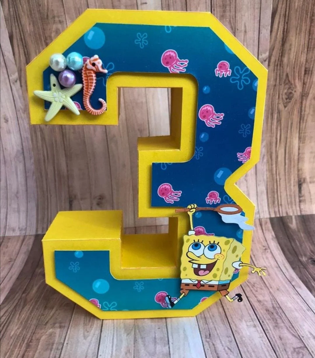Número 3D personalizado para fiesta